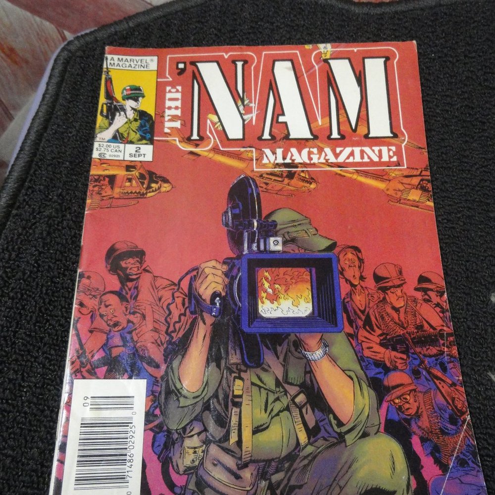 Marvel THe Nam magazine Stan Lee vol 1 no 2 sept 88~illustrated~rare~EUC… - Picture 1 of 5